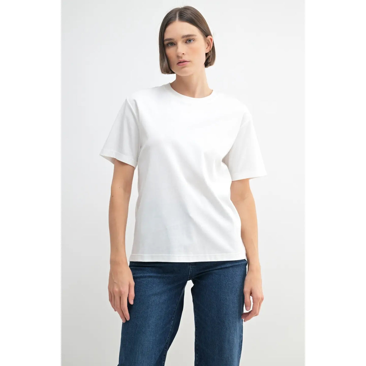 Effortless Charm Round Neck Knit Top