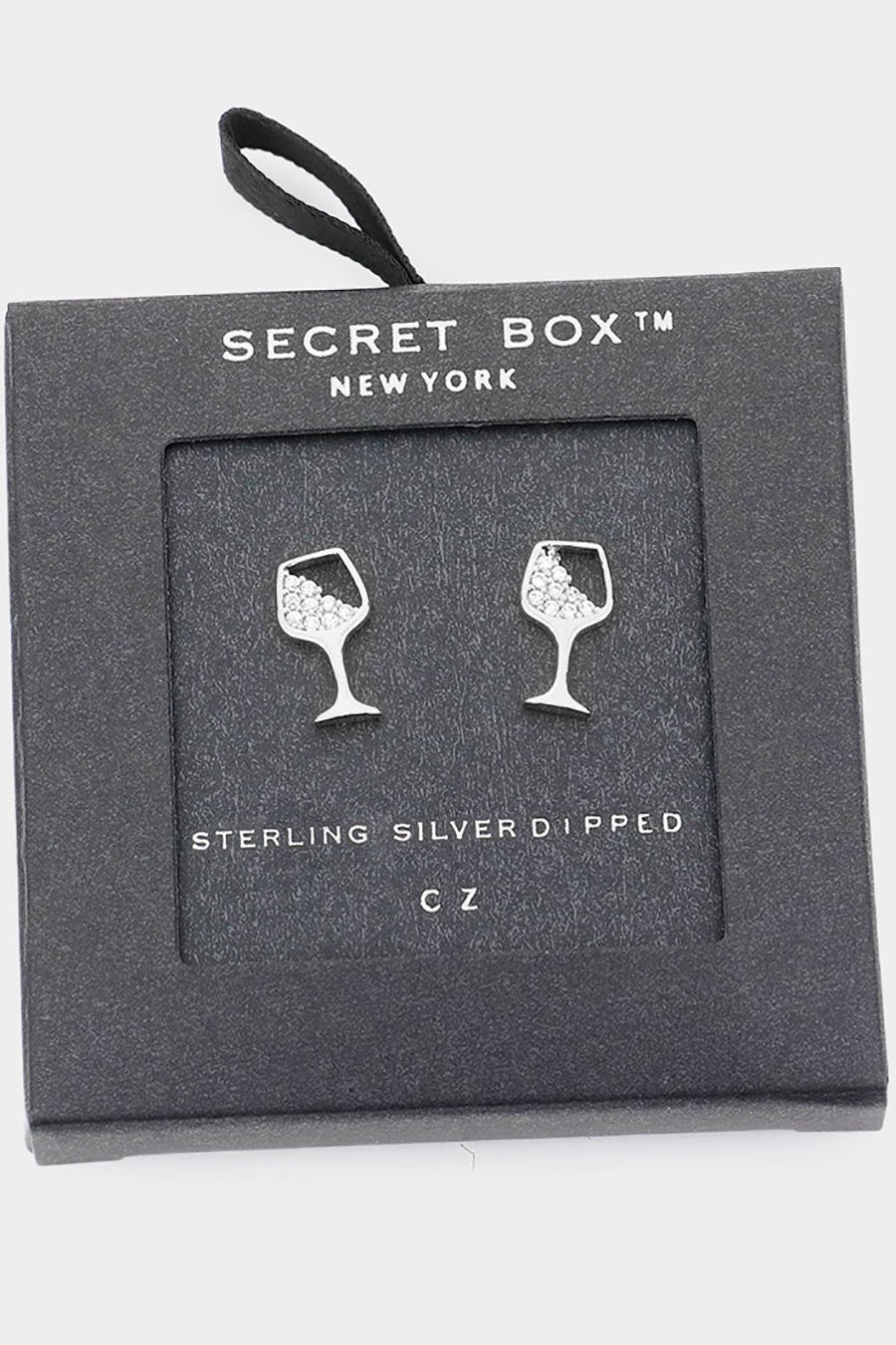14K CZ Cocktail Stud Earrings