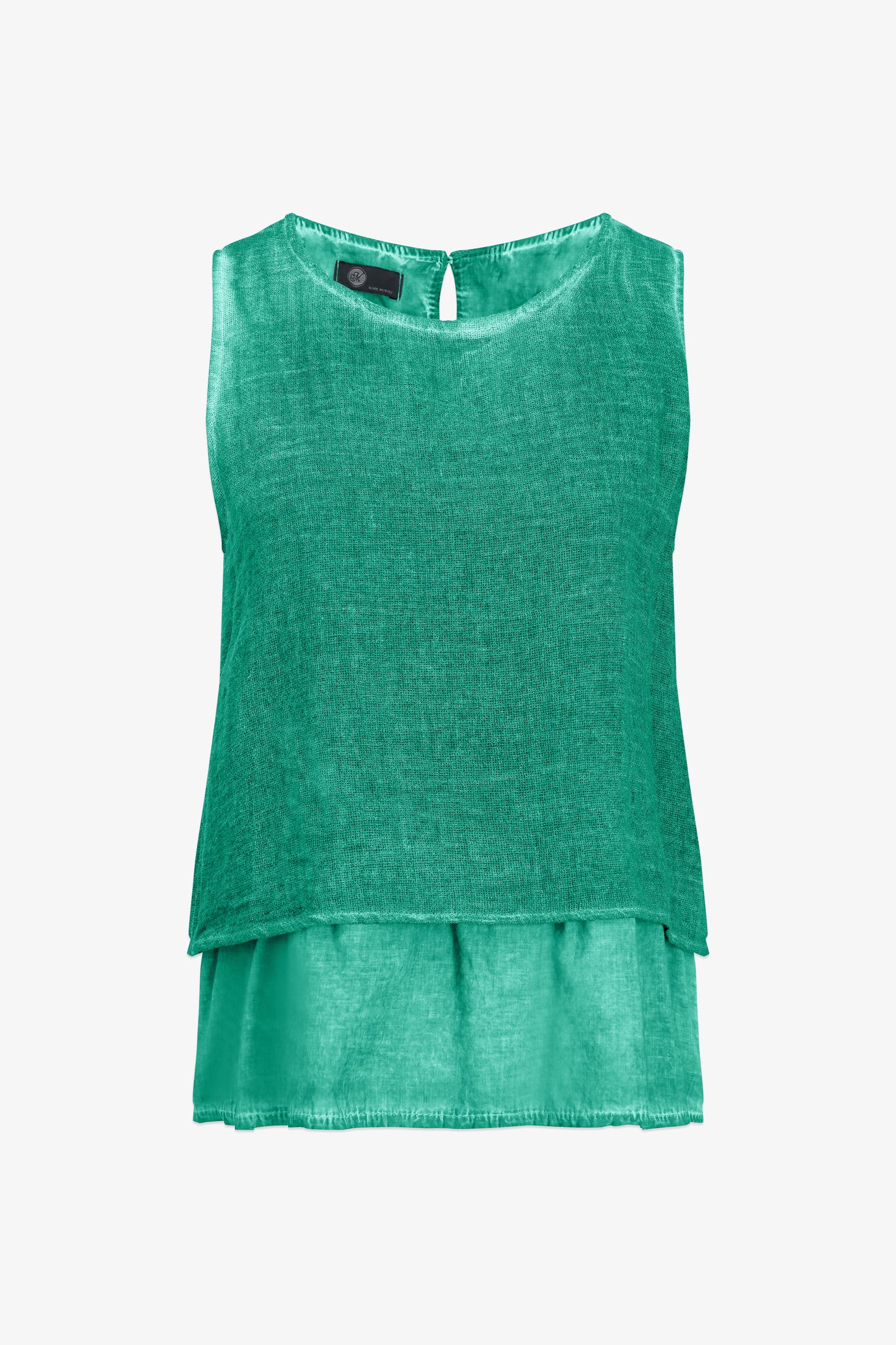Reef Layered Tank Top – Flowy Round Neck Summer Top