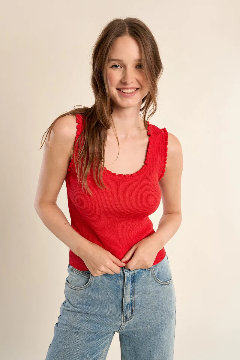 Sweet Edge Ribbed Tank