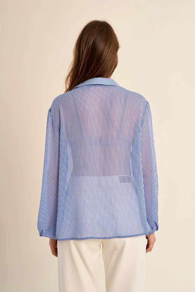 Seaside Stripe Bow Blouse