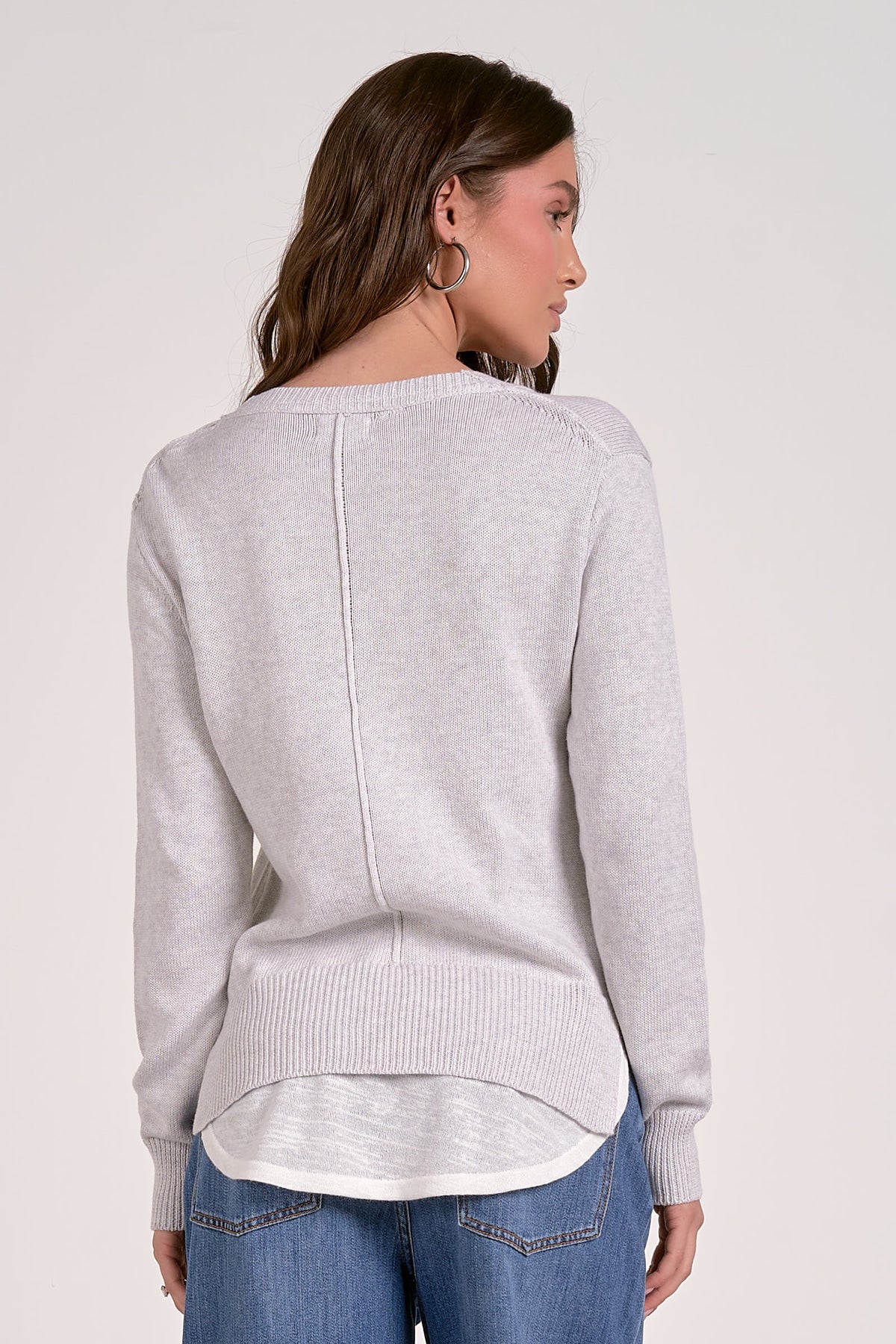Layered V-Neck Sweater