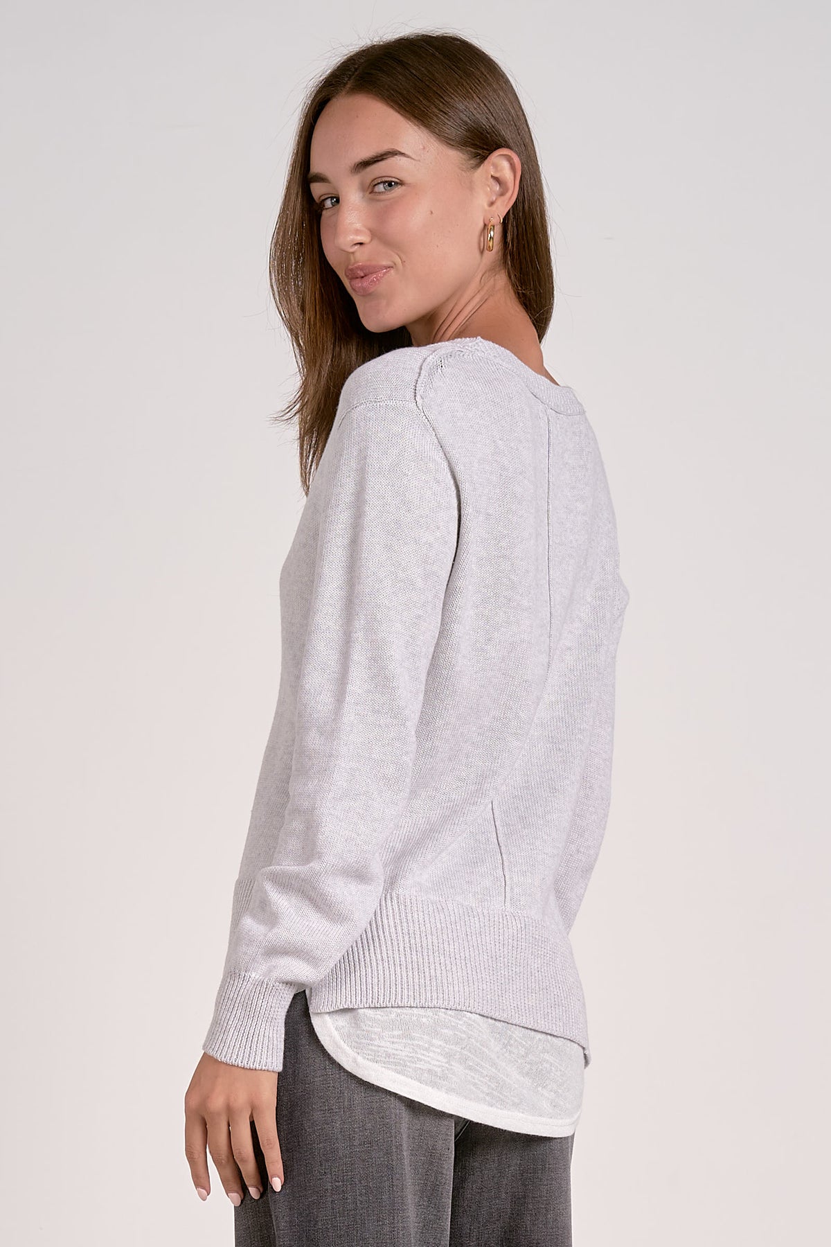 Layered V-Neck Sweater