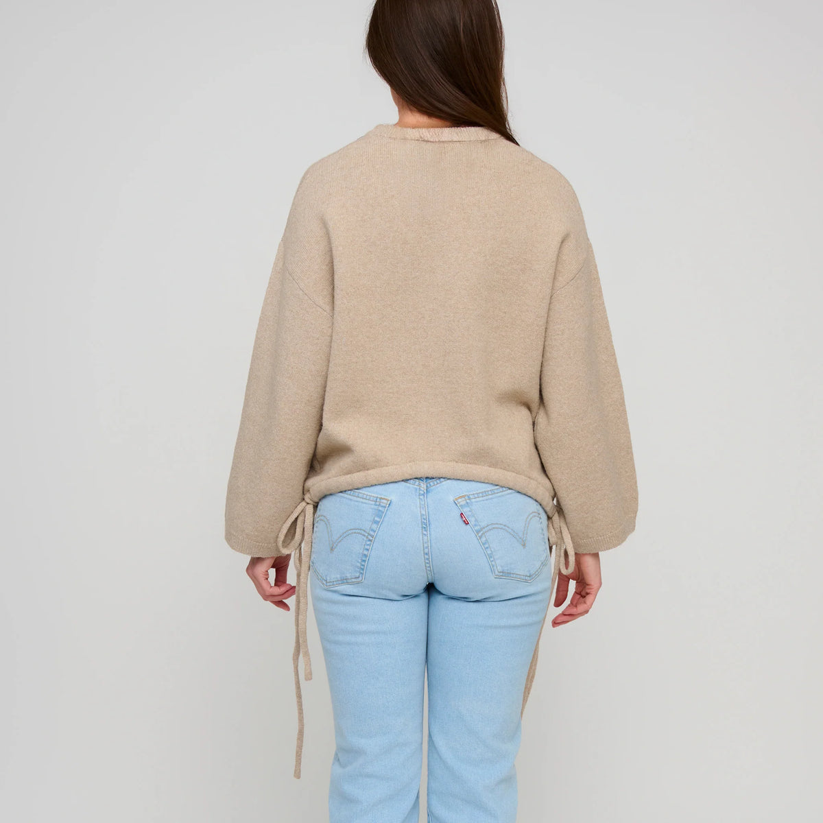 Sloane Drawstring Hem Sweater & Lounge Pant Set | Soft Sweater Knit Matching Set