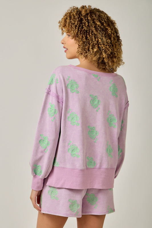 Everyday Charm Embroidered Sweatshirt