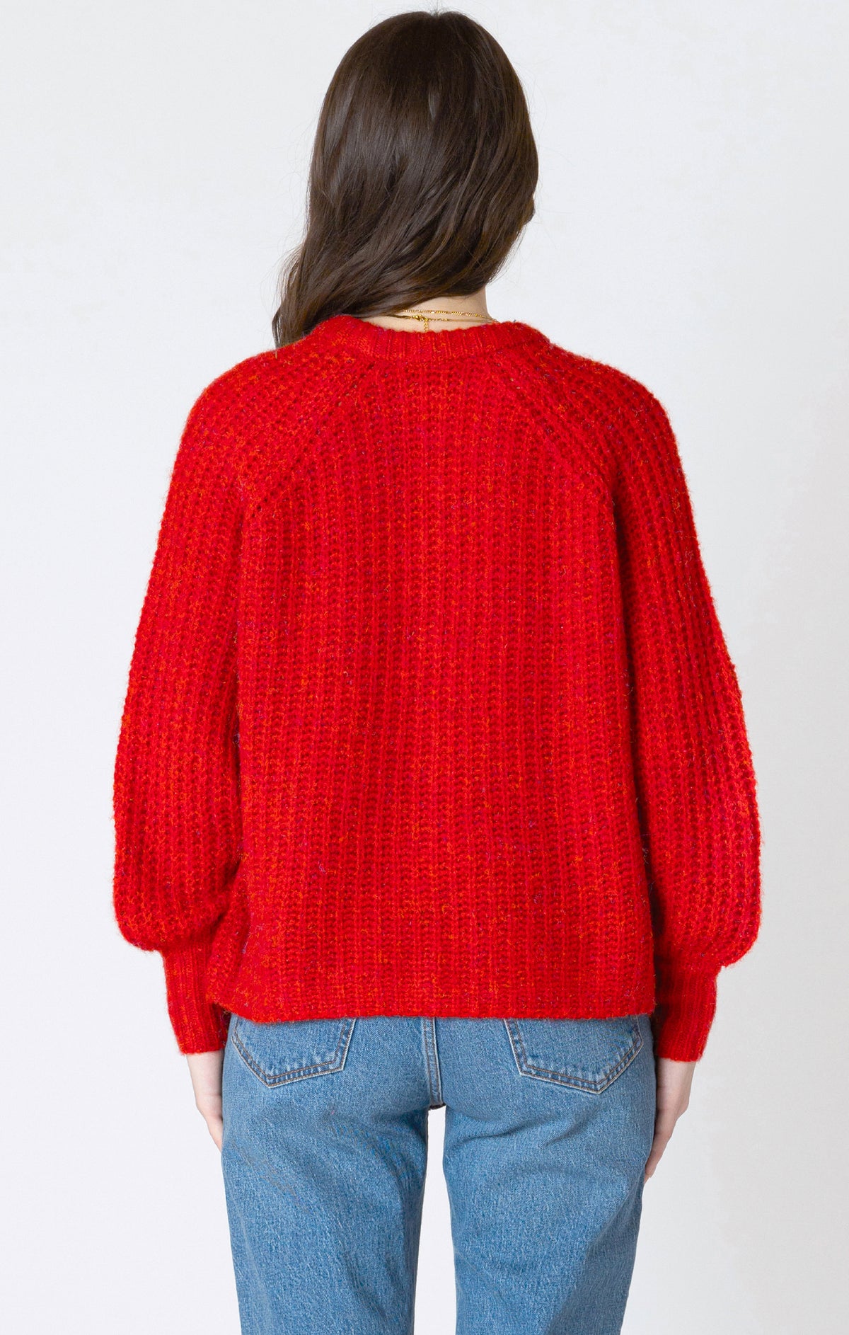 Sweet & Textured Candy Red Cardigan