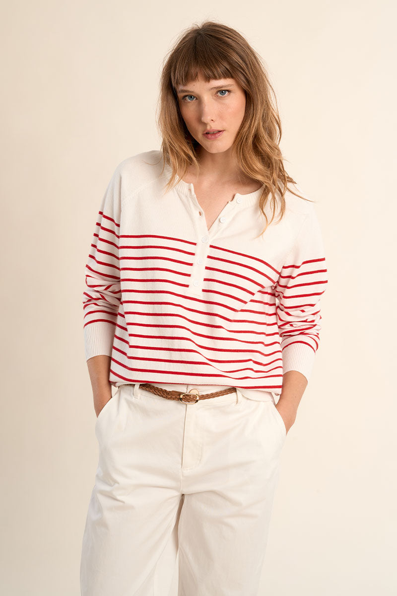 Red Line Revival Henley Sweater
