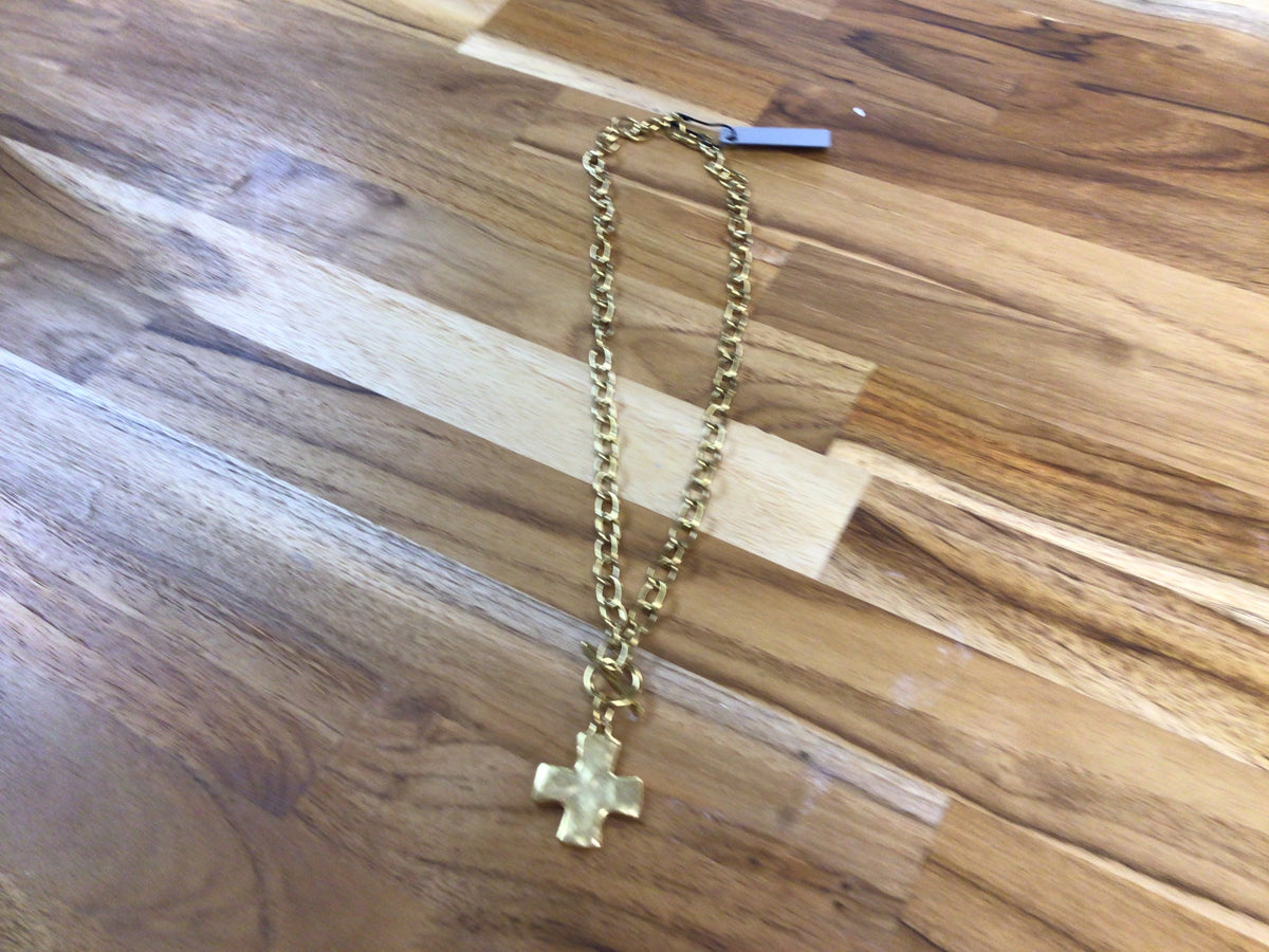 Toggle Cross Necklace