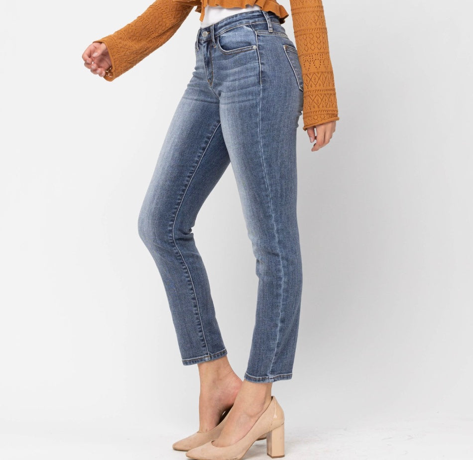 Judy Blue Mid Rise Classic Slim Fit Jeans