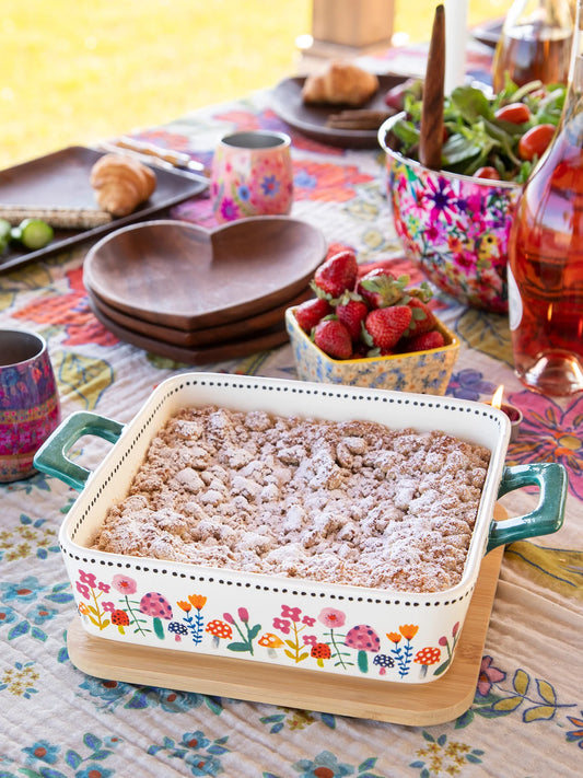 Eat Well Bake & Take Ceramic Dish