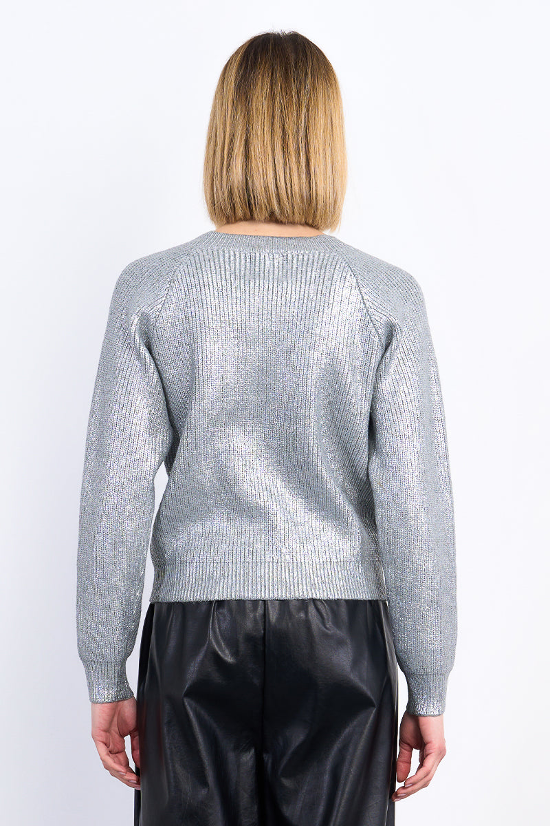 Shimmer Time Ribbed Sweater