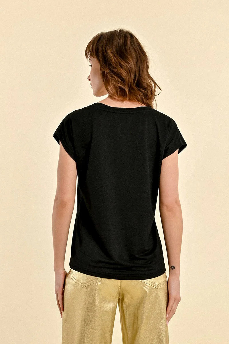 Sparkly Lurex Viscose T-Shirt Pizzazz Beloit