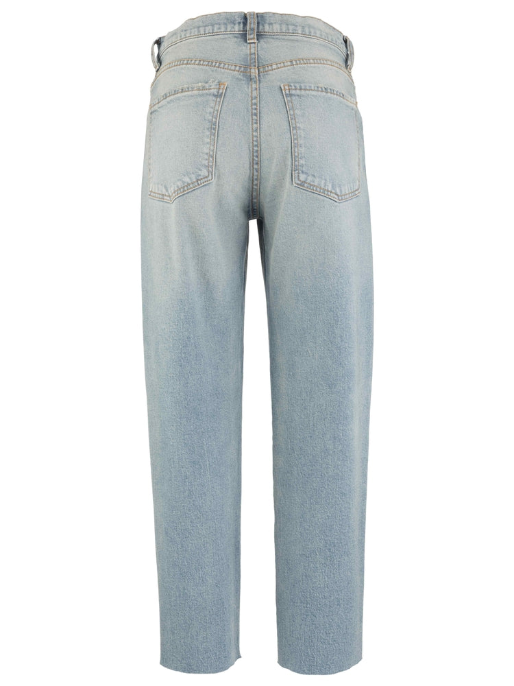 Kut From The Kloth Kit High Rise Baggy Ankle Straight Leg in Invite Wash