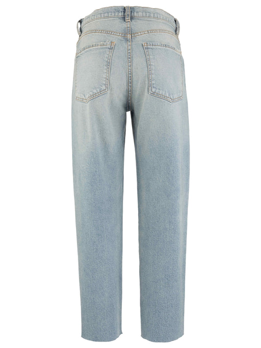 Kut From The Kloth Kit High Rise Baggy Ankle Straight Leg in Invite Wash