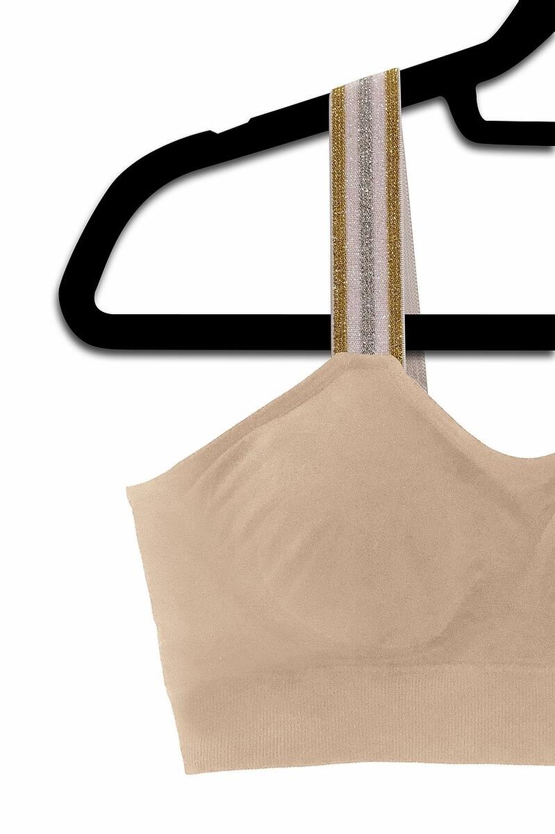 Shimmer Attached to Nude Bra