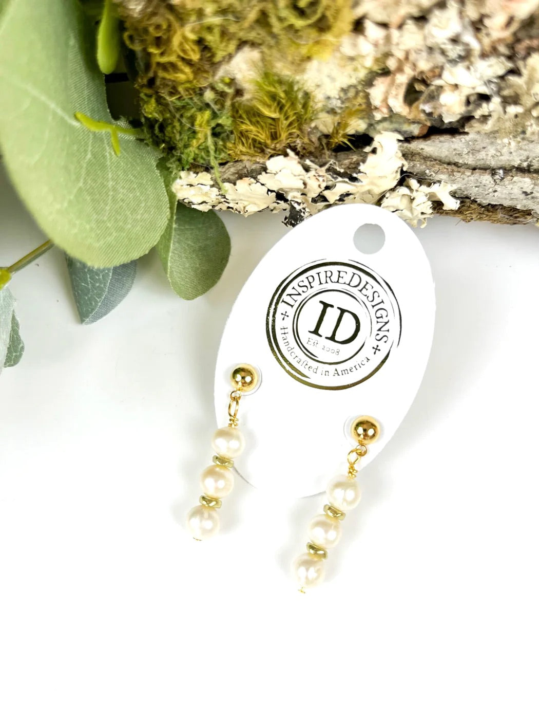 Inspire Designs Elegant Pearl Post