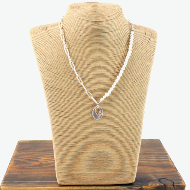 Pearl Accent Pendant Necklace