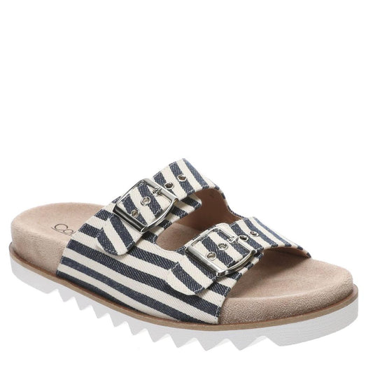 Corkys Dash Navy Stripe Sandal
