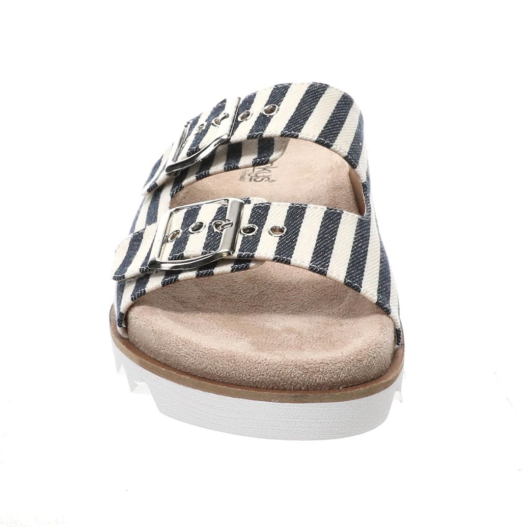 Corkys Dash Navy Stripe Sandal