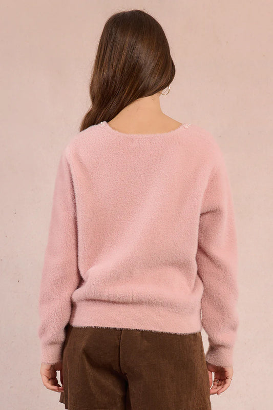 Pearls & Pink Dreams Sweater