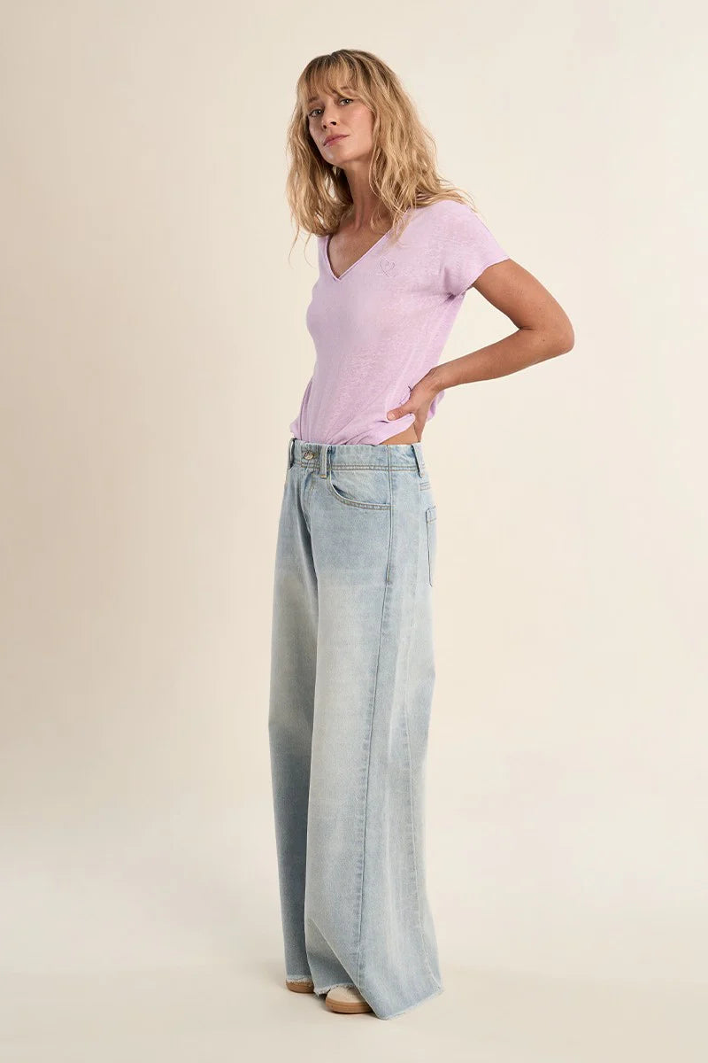 The Everyday Mauve V-Neck Tee