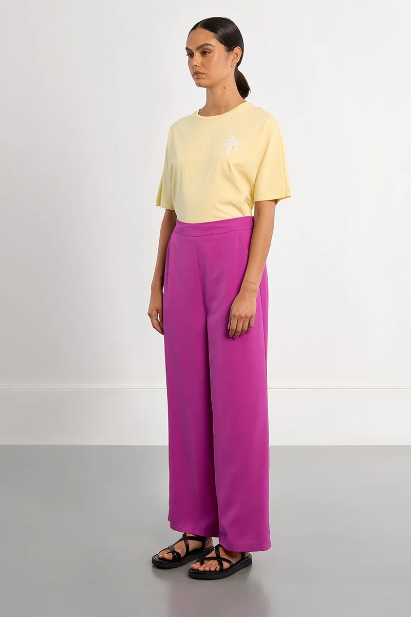 Bougainvillea Bloom Flow & Go Wide Leg Pants