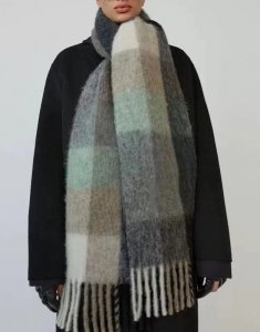 Brushed Color Block Scarf