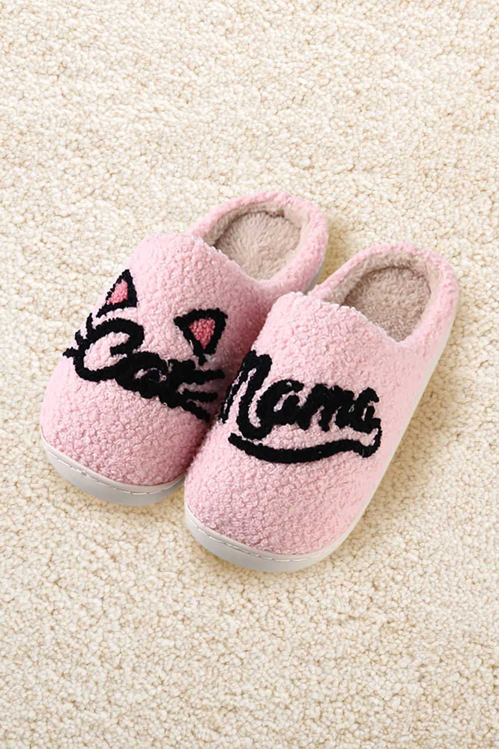 Cat Mom Home Indoor Floor Slippers