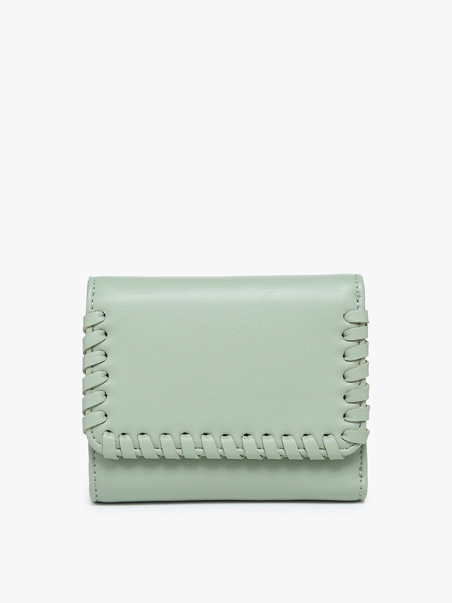 Logan Whipstitch Tri-fold Wallet