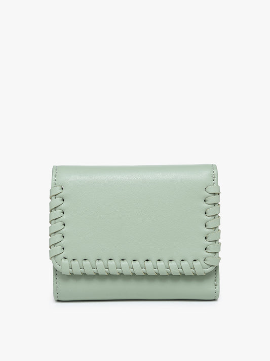 Logan Whipstitch Tri-fold Wallet