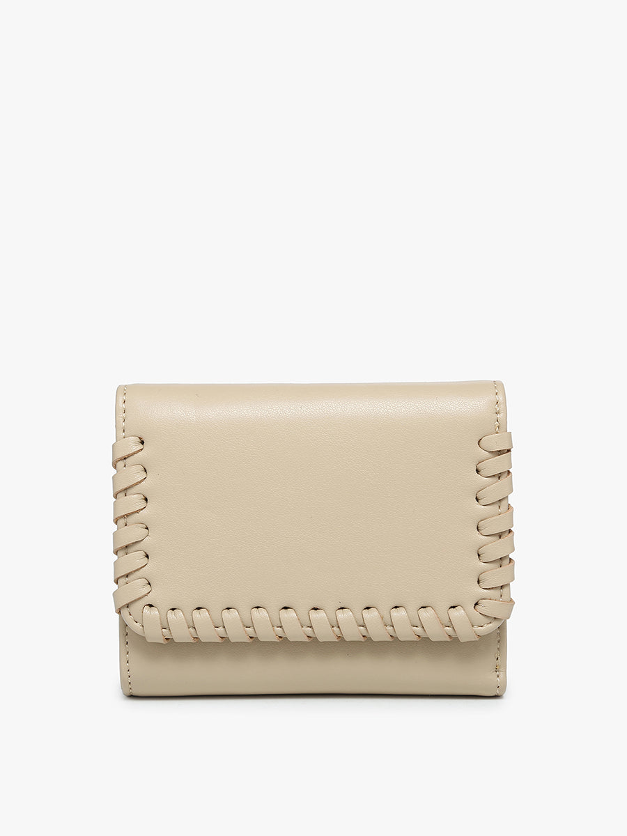 Logan Whipstitch Tri-fold Wallet