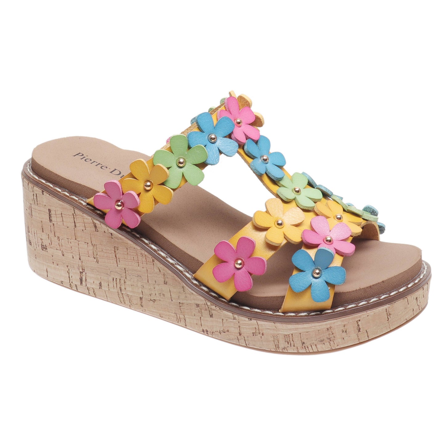 Pierre Dumas Sonda Bloom Babe Floral Wedge Sandals