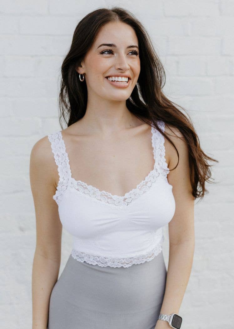 Lace Bralette for Layering | Soft Stretch Lace Coverage Bralette