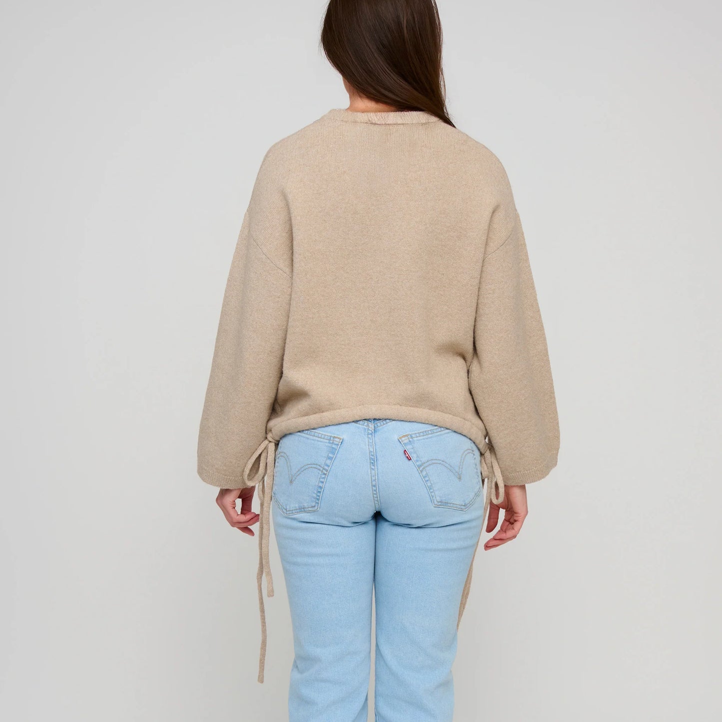 Sloane Drawstring Hem Sweater & Lounge Pant Set | Soft Sweater Knit Matching Set