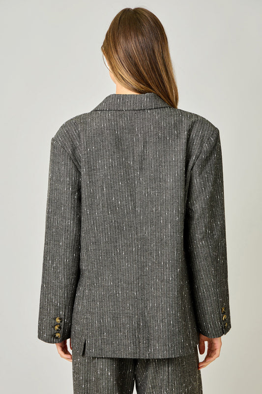 The Sparklet Pinstripe Blazer