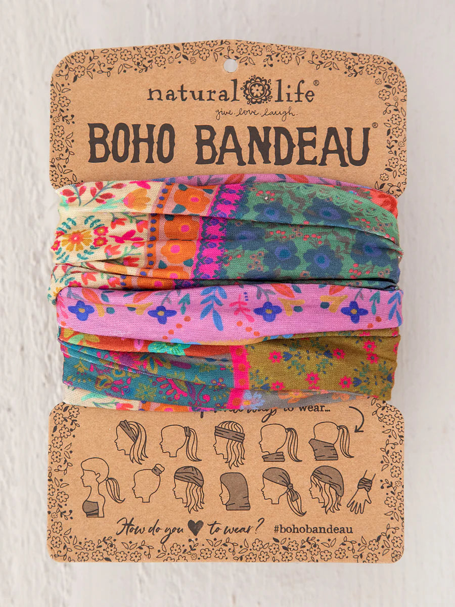 Multi Patchwork Full Boho Bandeau® Headband