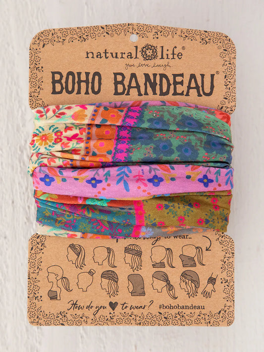 Multi Patchwork Full Boho Bandeau® Headband