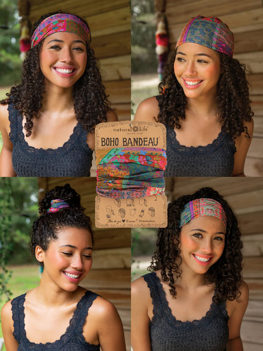 Multi Patchwork Full Boho Bandeau® Headband