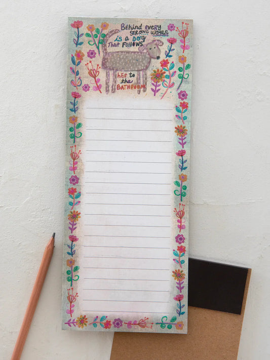 Natural Life Behind Every Strong Woman Magnetic List Pad
