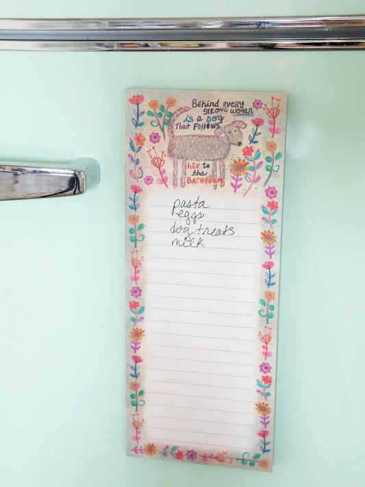 Natural Life Behind Every Strong Woman Magnetic List Pad