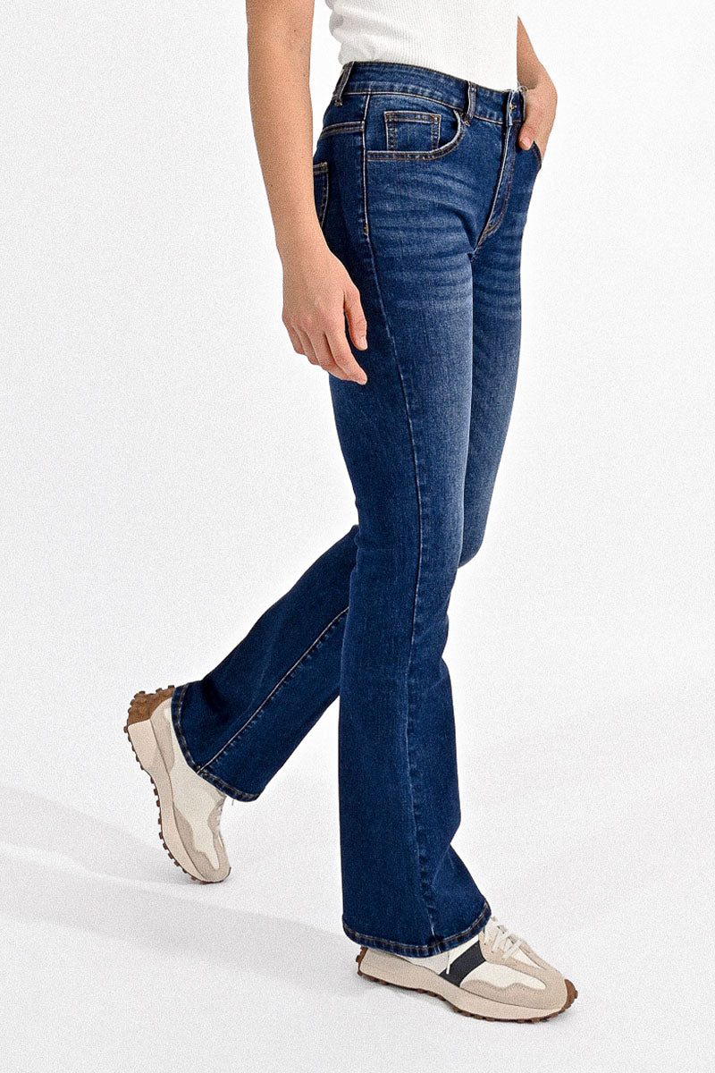 Molly Bracken Whiskered Bootcut Denim Jeans