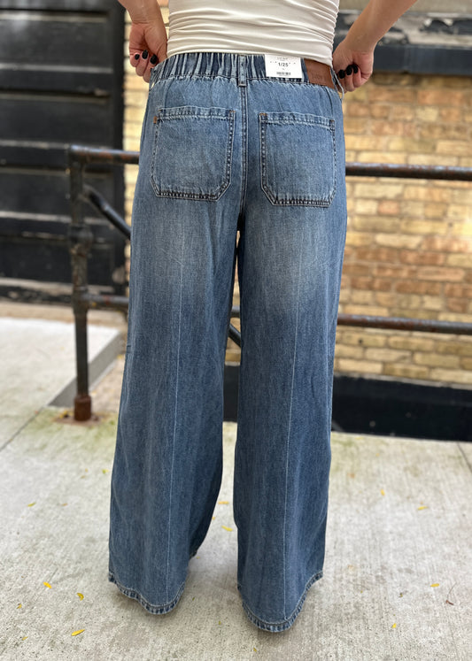 Judy Blue Featherlight Flow High Waist Palazzo Jeans
