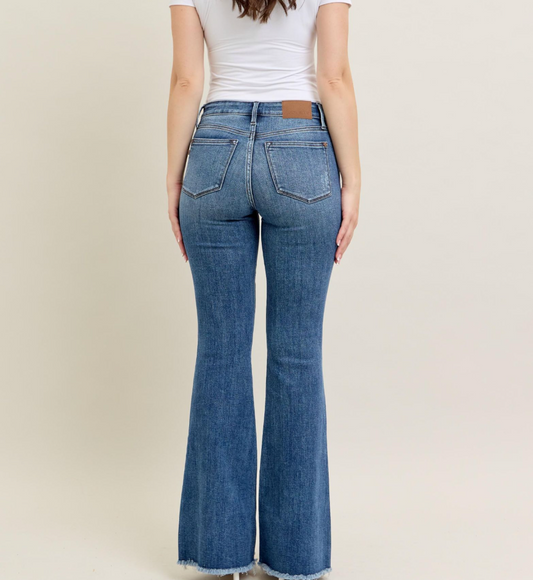 Judy Blue Back in Time Mid-Rise Flare Jeans