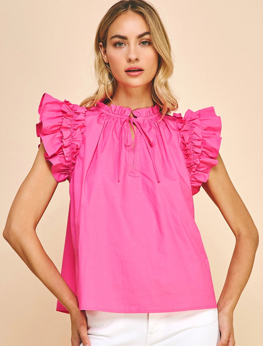 Cute Ruffled Shirt Playful Ruffled Shirt – Pizzazz
