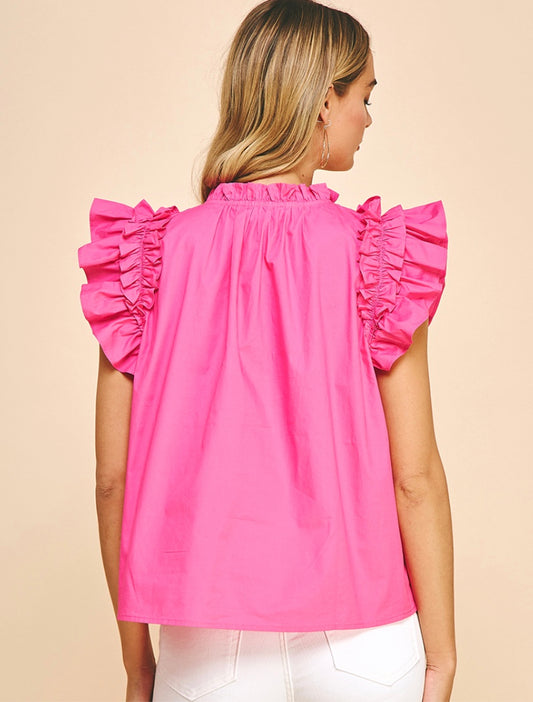 Playful Ruffled Shirt