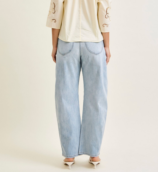 Judy Blue Marlow Arc High Waist Jeans – Light Wash Patch Pocket Denim (Lightweight Spring Fit)