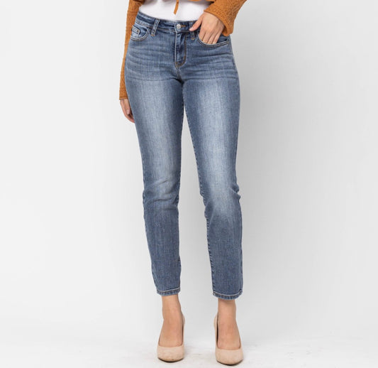 Judy Blue Mid Rise Classic Slim Fit Jeans