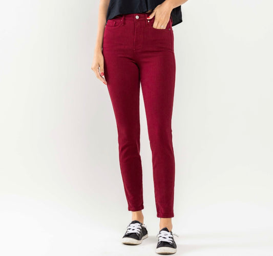 Judy Blue High Waist Tummy Control Garment Dyed Skinny Jeans