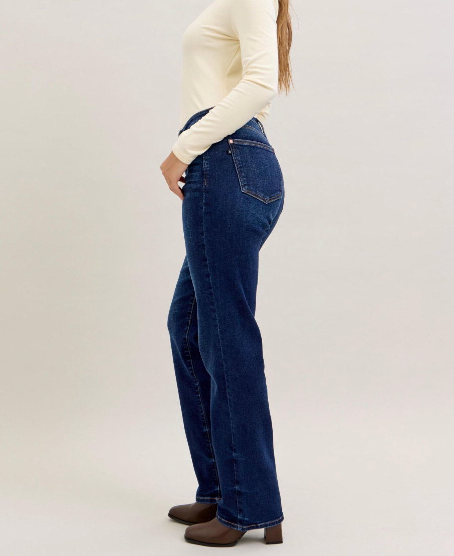 Judy Blue The Everyday Icon Dark Wash Straight Leg Jeans