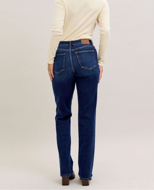 Judy Blue The Everyday Icon Dark Wash Straight Leg Jeans